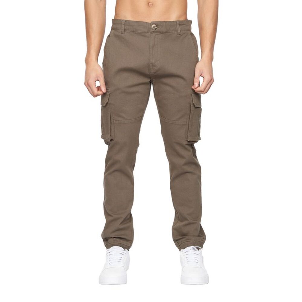 Crosshatch Mens Frentons Cargo Pants / Khaki